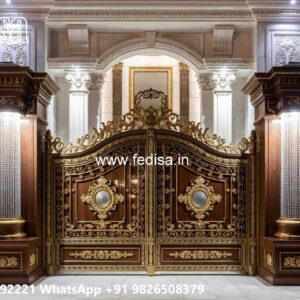 Fence Grill Design, Barir Gate Design Residential Gate-wpc Wood Gate