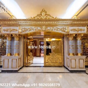 Gate Grill Ka Design, Modern Entrance Gate Design Residential Gate-wpc Wood Gate