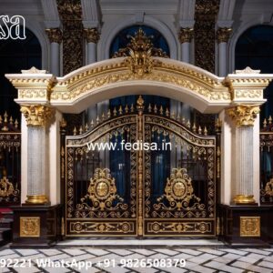 House Gate Design 2074, Lohe Ka Gate Pipe Wala Residential Gate-wpc Wood Gate