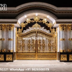 Small Gate Design For Home, Ghar Ka Gate Design Residential Gate-wpc Wood Gate