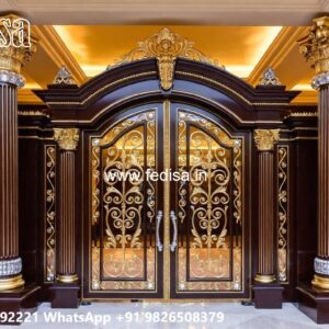 Fence Grill Design, Main Gate Grill Colour Residential Gate-wpc Wood Gate