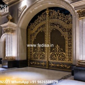 Iron Pipe Gate Design, Steel Sheet Gate Design Residential Gate-wpc Wood Gate