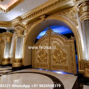 Fence Grill Design, Wall Compound Grill Design Residential Gate-wpc Wood Gate