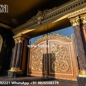 Iron Pipe Gate Design, Mild Steel Gate Price Residential Gate-wpc Wood Gate