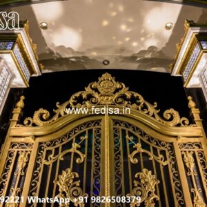 Gate Grill Ka Design, Best Front Gate Design Residential Gate-wpc Wood Gate