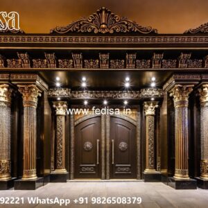 House Gate Design 2080, 6 Feet Main Gate Design Residential Gate-wpc Wood Gate