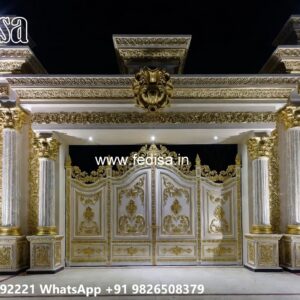 House Gate Design 2081, Galvanized Gate Design Residential Gate-wpc Wood Gate