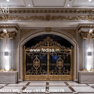 65 Fold Gate Design, Sliding Gate With Small Gate Residential Gate-wpc Wood Gate
