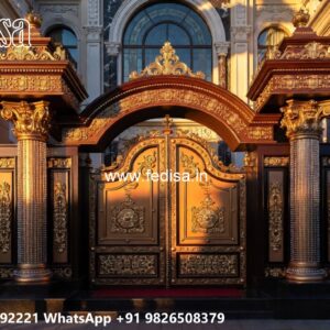 Gate Grill Ka Design, Main Door Steel Gate Design Residential Gate-wpc Wood Gate