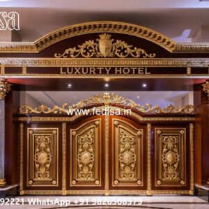 Angle Bar Gate Design, Boundary Main Gate Residential Gate-wpc Wood Gate