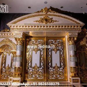 Front Gate Grill Design, Fancy Gate Ke Design Residential Gate-wpc Wood Gate