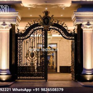 Gate Grill Ka Design, Main Door Gate Design For Home Residential Gate-wpc Wood Gate