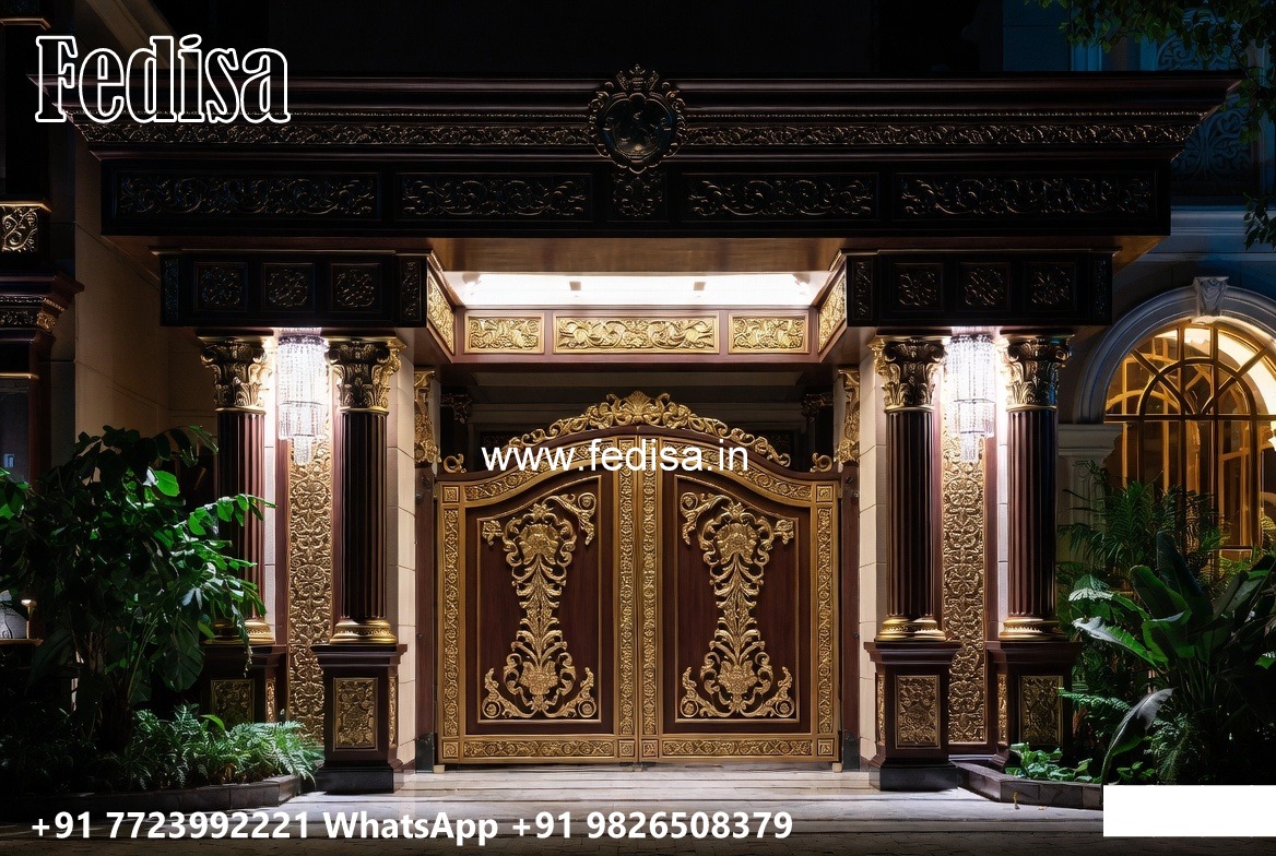 Round Gate Design, Laser Cutting Iron Gate Residential Gate-wpc Wood Gate
