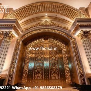 Front Gate Grill Design, Gate And Wall Design For House Residential Gate-wpc Wood Gate