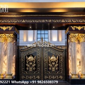 Gate Grill Ka Design, Large Gate Design Residential Gate-wpc Wood Gate