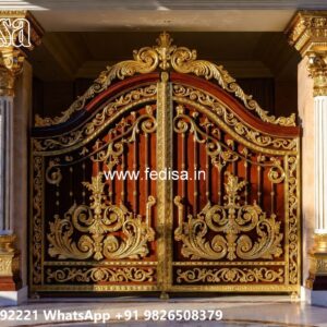 House Gate Design 2089, Aluminium Front Gate Design Residential Gate-wpc Wood Gate