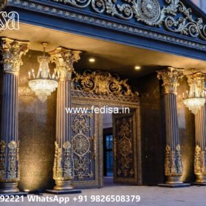 Front Gate Grill Design, Stile Gate Design Residential Gate-wpc Wood Gate