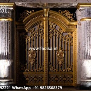 Gate Grill Ka Design, Running Gate Design Residential Gate-wpc Wood Gate