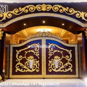 House Gate Design 2091, House Door Gate Design Residential Gate-wpc Wood Gate