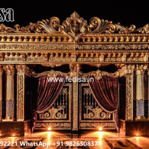 Small Gate Design For Home, Ss Boundary Gate Residential Gate-wpc Wood Gate