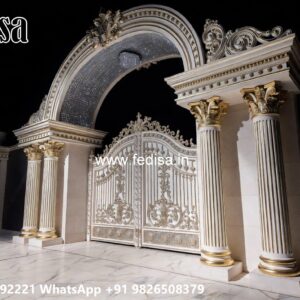 Front Gate Grill Design, All Gate Design Residential Gate-wpc Wood Gate