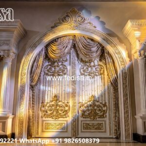 Gate Grill Ka Design, 7 Feet Main Gate Design Residential Gate-wpc Wood Gate