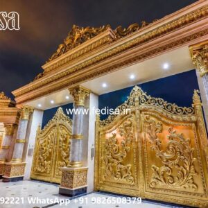 Small Gate Design For Home, Grill For Compound Wall Residential Gate-wpc Wood Gate