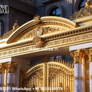 Small Gate Design For Home, Mandir Steel Gate Design Residential Gate-wpc Wood Gate