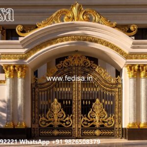 Round Gate Design, New Iron Gate Design 2026 Residential Gate-wpc Wood Gate
