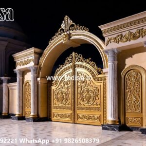 Front Gate Grill Design, Main Gate New Design 2026 Residential Gate-wpc Wood Gate