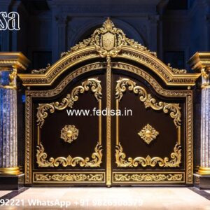 Small Gate Design For Home, Main Gate Design Iron And Steel Residential Gate-wpc Wood Gate