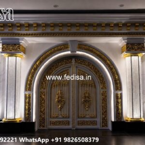 Round Gate Design, Ss Steel Main Gate Design Residential Gate-wpc Wood Gate