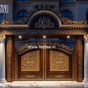 Small Gate Design For Home, Steel Wala Gate Residential Gate-wpc Wood Gate