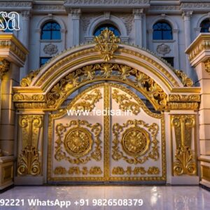 Round Gate Design, House With Gate Design Residential Gate-wpc Wood Gate