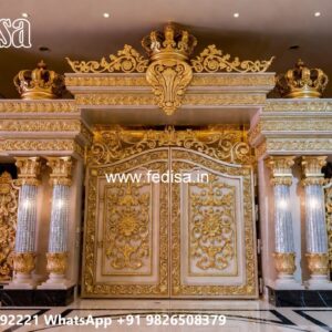 Fence Grill Design, Steel Gate Design For Temple Residential Gate-wpc Wood Gate