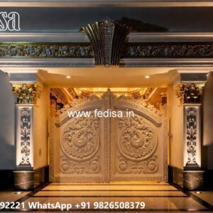 Latest Main Gate Design, 2 Door Gate Design Residential Gate-wpc Wood Gate