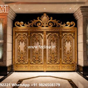 Front Gate Grill Design, Modern Gate Design For Small House Residential Gate-wpc Wood Gate