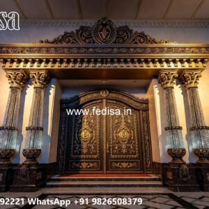 House Gate Design 2104, Gate Design Simple Iron Residential Gate-wpc Wood Gate