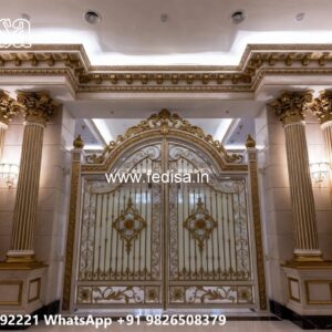 Latest Main Gate Design, Gate Loha Design Residential Gate-wpc Wood Gate