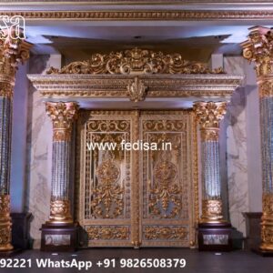 Round Gate Design, Contemporary Metal Gates Residential Gate-wpc Wood Gate