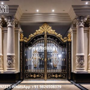 Gate Grill Ka Design, Wall Compound Get Design Residential Gate-wpc Wood Gate