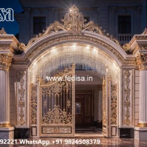 Iron Pipe Gate Design, Folding Grill Gate Residential Gate-wpc Wood Gate