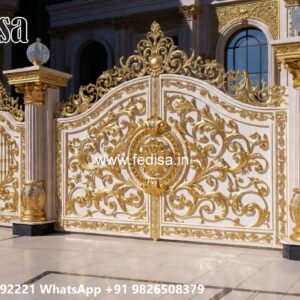 Front Gate Grill Design, New Home Gate Design 2026 Residential Gate-wpc Wood Gate