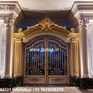 92 Fold Gate Design, Main Gate Sliding Door Design Residential Gate-wpc Wood Gate
