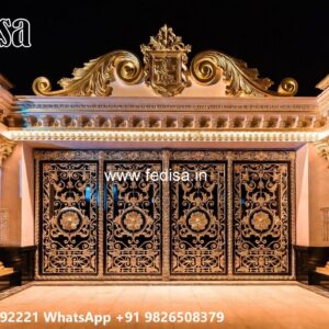 93 Fold Gate Design, Industrial Main Gate Design Residential Gate-wpc Wood Gate