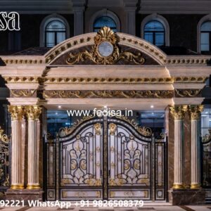 Front Gate Grill Design, Modern Front Gate Design 2026 Residential Gate-wpc Wood Gate