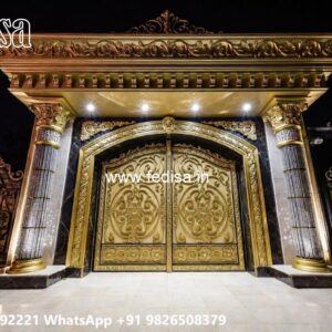 Front Gate Grill Design, Modern Home Gates Residential Gate-wpc Wood Gate