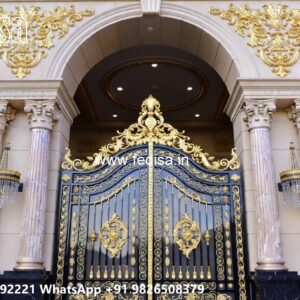 Gate Grill Ka Design, Iron Square Pipe Gate Design Residential Gate-wpc Wood Gate