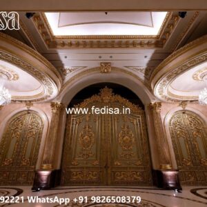 Front Gate Grill Design, Front Gate Wooden Design Residential Gate-wpc Wood Gate