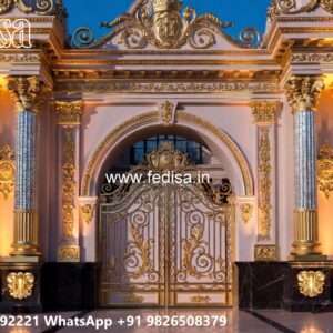 Angle Bar Gate Design, New Gate Ke Design Residential Gate-wpc Wood Gate